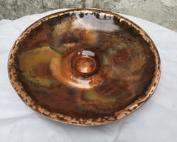 Andreucetti Copper Bowl Brown Yellow Recessed (1)