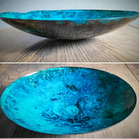 Andreucetti Copper Bowl in blue