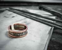 Andreucetti Silver and Copper Banded ring (6)