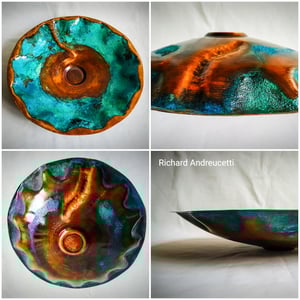 Andreucetti Table Sculpture Copper Vessel Andreucetti Table Sculpture Copper Vessel
